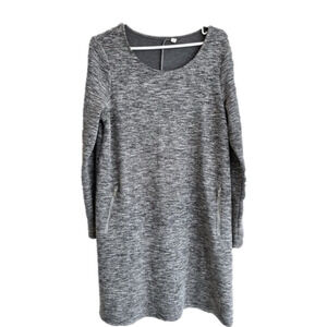 GAP (L) A-line Grey Fleecy Dress